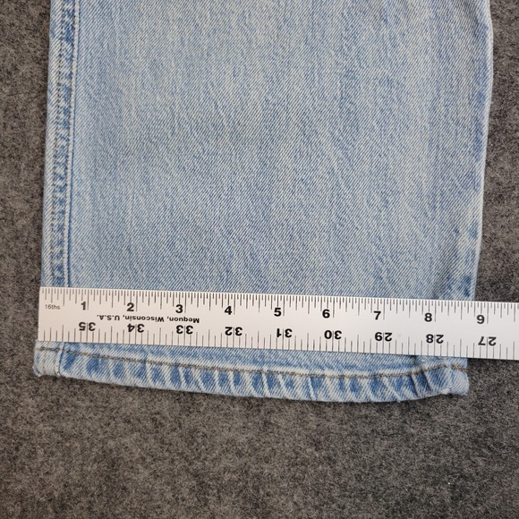 Lucky Brand Jeans Womens 2/26 Blue Denim Mid Rise Cropped Wide Leg Button Fly - Picture 9 of 14